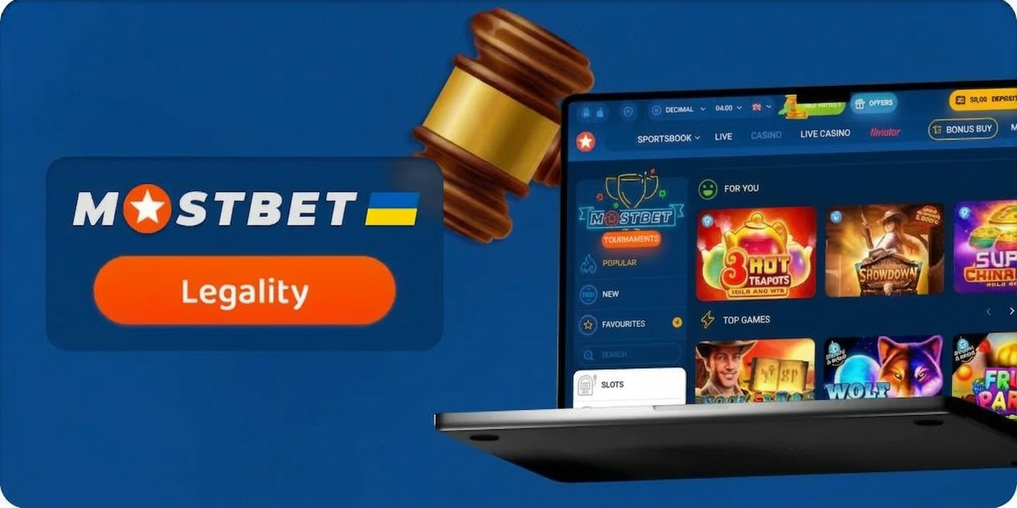Законность игры в казино в Украине с помощью Mostbet.